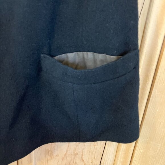 Bullock & Jones Mens Vintage 90s Six Button 100% Wool Vest Medium Black AN EXC - Picture 7 of 12